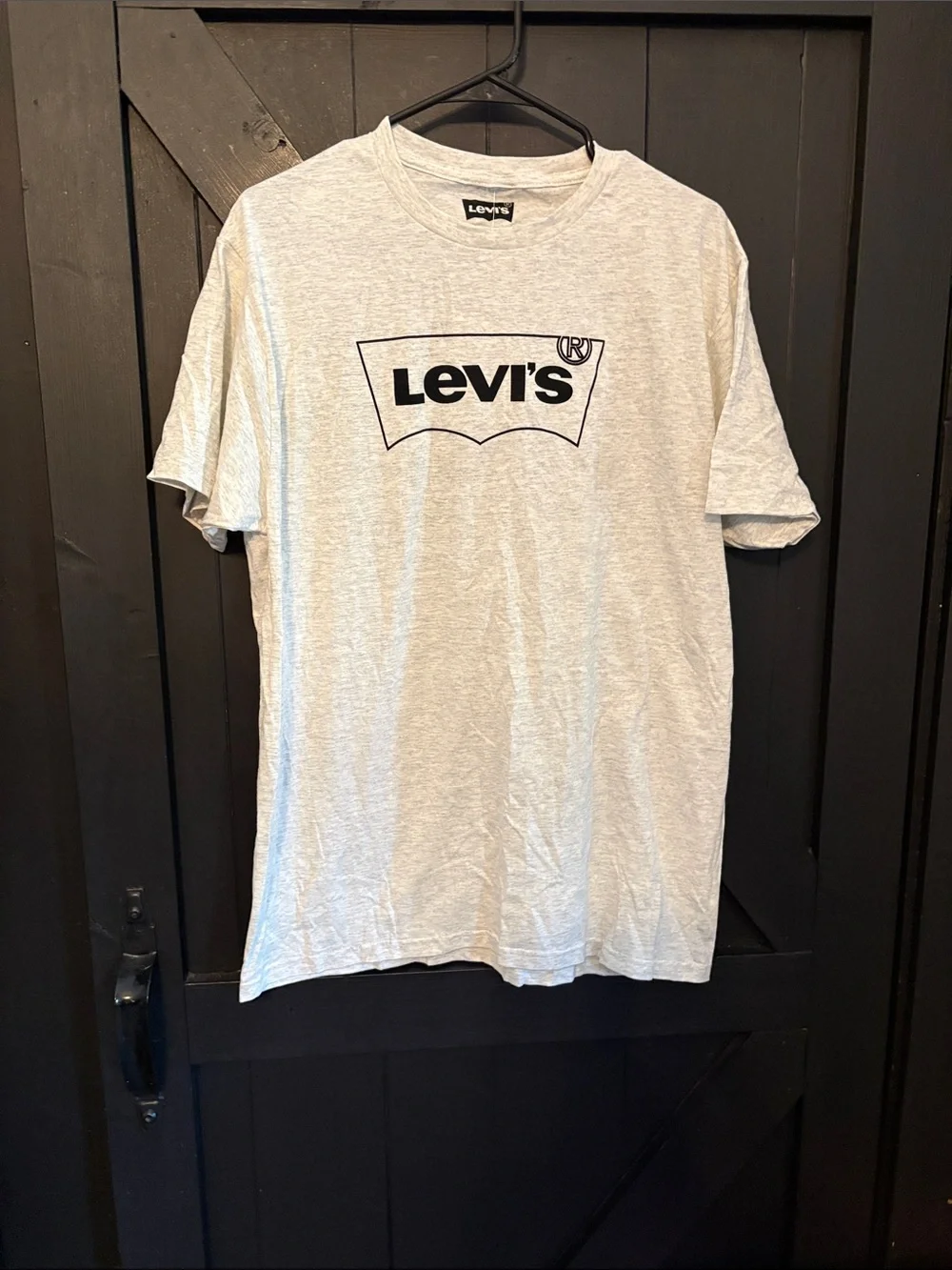 Levi's Heather Gray Short Sleeve Tee with Black Logo